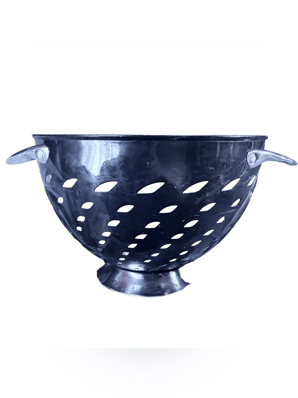 Colander Savora Noir Black Kitchen Utensil Accessory Modern Sleek Cookware